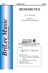 Benedictus TB choral sheet music cover